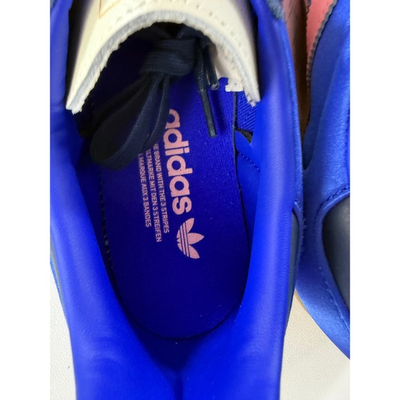 Adidas Samba OG Womens Satin Lucid Blue/Indigo Gum Sole Sneakers Size 9.5 NWB - Picture 6 of 9